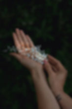 Svatební doplněk pro nevěstu - stříbrné sponky