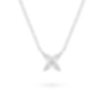 Svatební diamantový náhrdelník - tvar květu