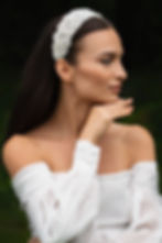 Luxusní doplněk do vlasů pro svatební den – čelenka s perlami