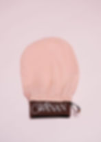 luxusní peelingová rukavice z hedvábí pro péči o pokožku