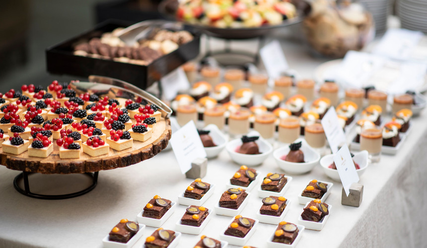 Svatební catering kanapky