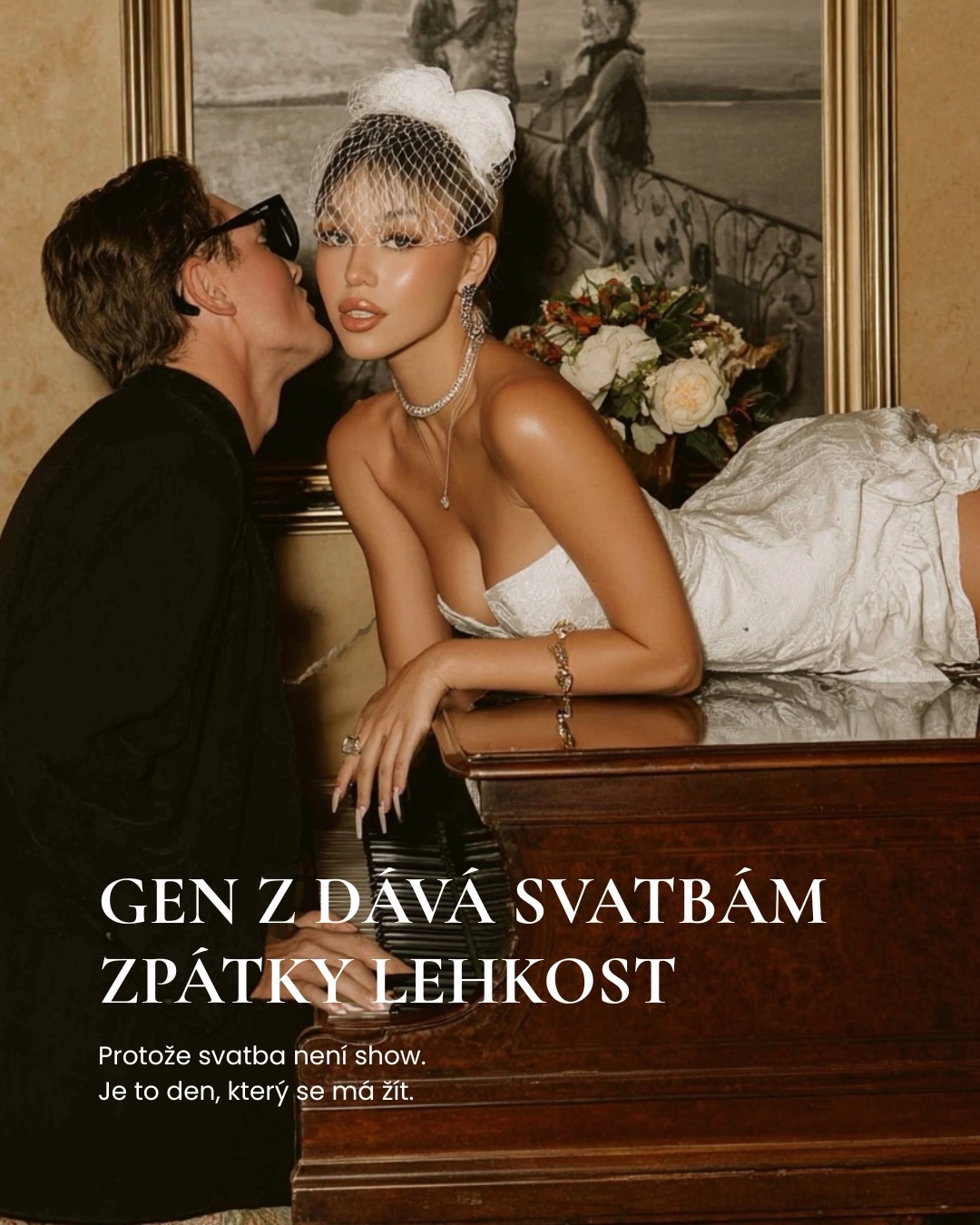 GEN Z nemění svatby.
Jen je vrací tam, kam patří. 🤍

Do lehkosti.
Do přítomného okamžiku.
Do prostoru, který se nežije pro ostatní,
ale pro sebe navzájem.

Méně okázalosti.
Méně plánování.
Více smyslu, blízkosti a autenticity.

Svatba není show.
Je to den, který se má cítit.

—
Divinité
Pro ženy, které chtějí svatbu prožít, ne předvádět.